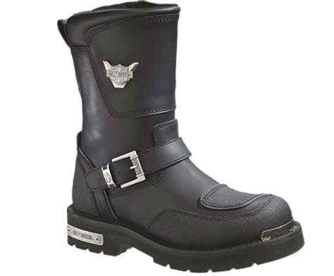 Harley Davidson Black Motorcycle Boots Mens Counter Genuine