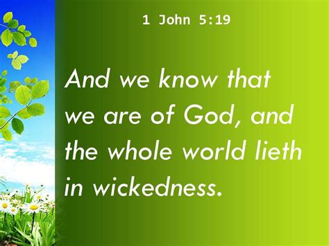 1 John 5 19 We Know That We Are Children Powerpoint Church Sermon