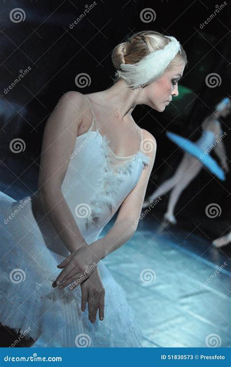 Beautiful Ballerina In Swan Lake Ballet Editorial Stock Photo Image