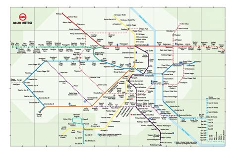 Delhi Metro Map List Of Delhi Metro Stations Infoandopinion