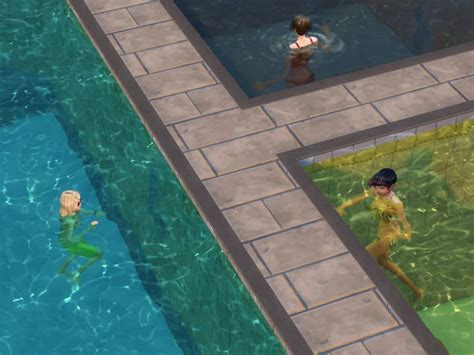 The Sims 4 Mod Multi Color Pool Water