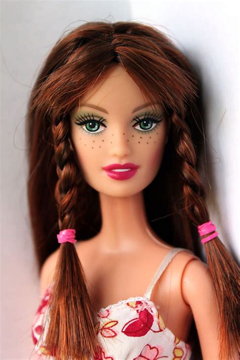 Barbie Doll Drew Fahsion Fever Freckles Redhead Restyled Redressed Rare Mattel
