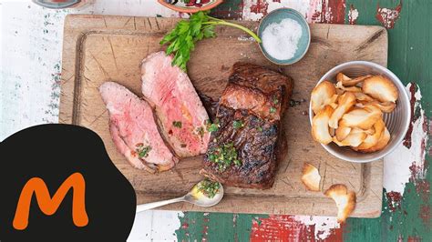 Cottura dell'entrecote al forno di manzo, agnello, vitello e maiale. Entrecôte di manzo con chimichurri - Ricetta Migusto - YouTube