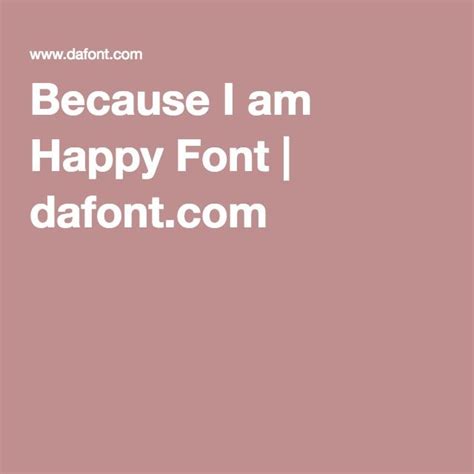 Because I Am Happy Font Happy Font I Am Happy Stencil Font