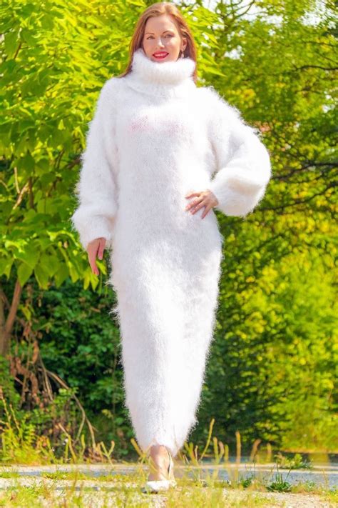 Fluffy And Bulky Mohair Lover In 2020 Sweater Dress Mohair Sweater
