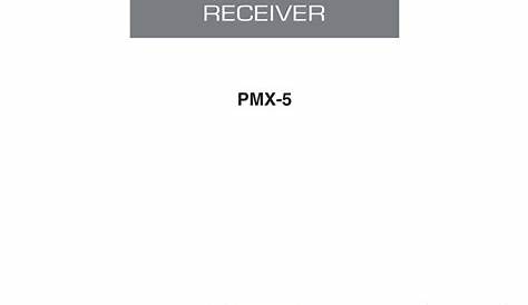 ROCKFORD FOSGATE PUNCH PMX-5 INSTALLATION & OPERATION MANUAL Pdf