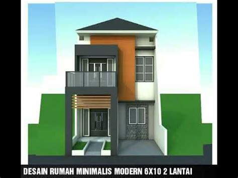 Desain rumah minimalis dewasa ini digandrungi berbagai kalangan. Desain rumah minimalis modern 6x10 2 lantai - YouTube