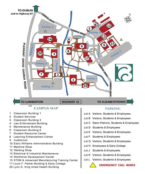 Bcc Campus Map Updated 12 30 19 Bladen Community College