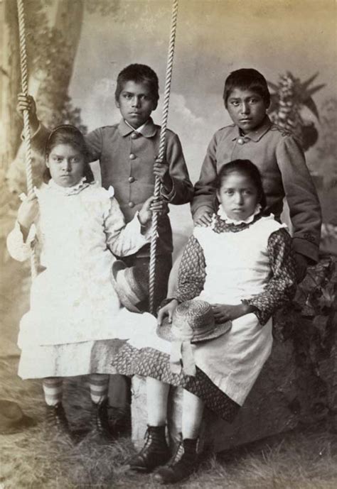 Four Pueblo Children After Carlisle Indian School Cchs