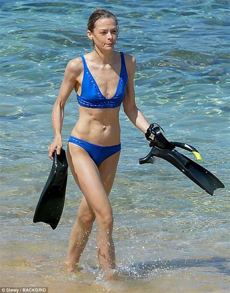 Jaime King Shows Off Her Flawless Figure In Skimpy Blue Bikini Daily