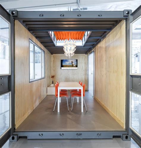 The Interior Of The Container Conference Room Container Office Shipping Container Office