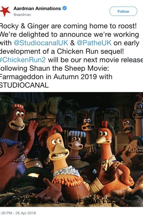 Keep track of your favorite shows and movies, across all your devices. Chicken Run 2 movie sends fans flapping online | OK! Magazine