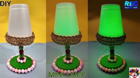 How To Make A Night Lamp At Home Diy Mini Lamp Raj Easy Craft