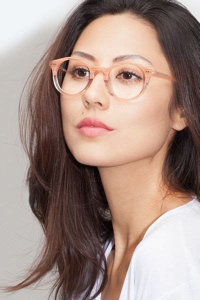 Fade Translucent Striated Rose Acetate Eyeglasses From Eyebuydirect New Glasses Girls With
