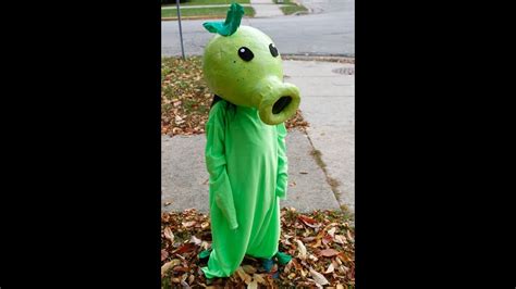 How To Make A Peashooter Costume Plants Vs Zombies Tutorial Youtube