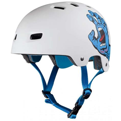 Bullet Skate Helmet Santa Cruz White Blue Uk