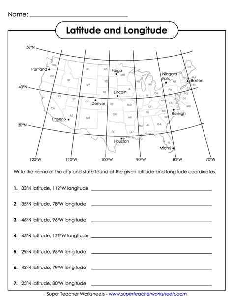 Latitude And Longitude Practice Sheets Hot Sex Picture