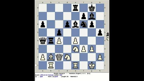 Ilivitzki Georgi A Vs Vasiukov Evgeni Russia Chess Sf 1954 Yerevan Youtube