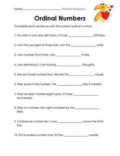 Ordinal Numbers Worksheets 15
