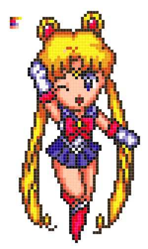 Sailor Moon Perler セーラームーン クロスステッチ・アイロンビーズ図案集 Naver まとめ