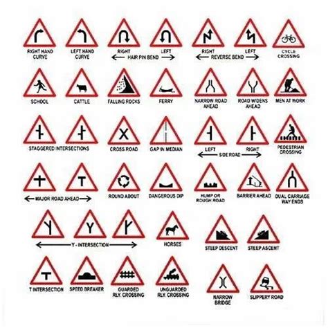 Triangle Redwhite Road Safety Warning Signs Rs 1250piece Ms Sd