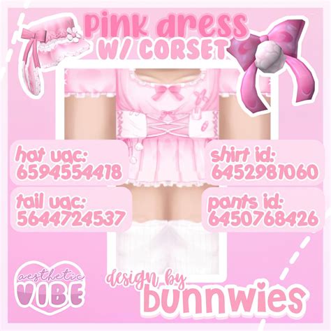 Four Pink Kawaii Roblox Outfits With Matching Accessories In 2021