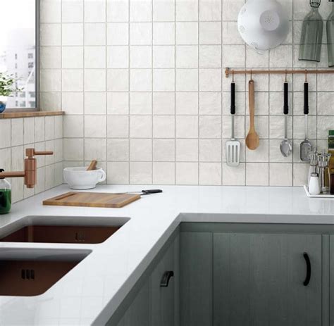 Is Square The New Subway Contemporary Square Kitchen Kitchen Wall
