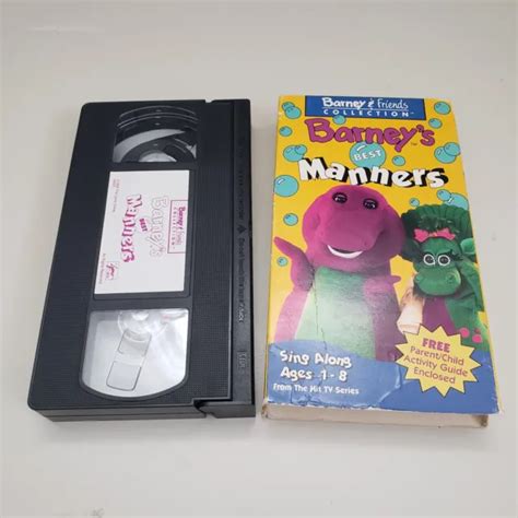 BARNEY FRIENDS VHS Lot Manners Let S Pretend Mother Goose Sing