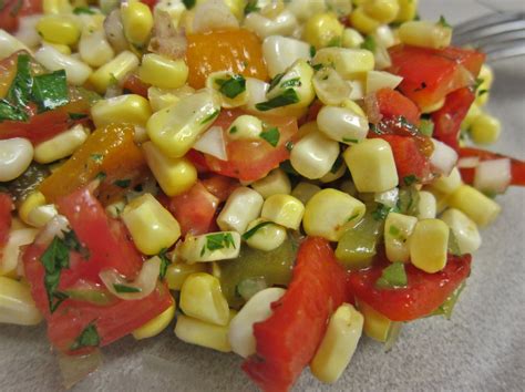 The Vegan Chronicle Corn And Roasted Pepper Salad