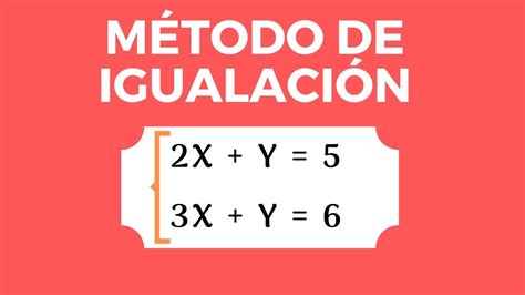 Esta online calculadora le dejará resolver el sistema de ecuaciones lineales online (sel online) por el método de sustitución. Como aplicar el Método de Igualación - YouTube