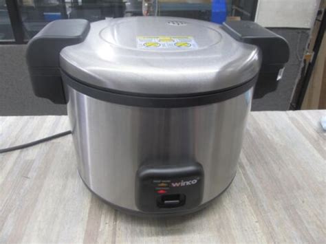 Winco RC S300 30 Cup Electric Rice Cooker Warmer With Hinged Cover NEW