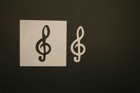 Music Note 6 Reusable Mylar Stencil Art Supplies Etsy Uk