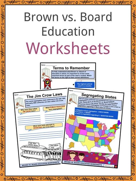 Brown V Board Of Education Worksheet Answers
