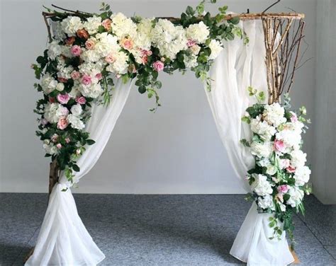 Wedding Arch Ceremony Arch Chuppah Arch Silk Flower Arch Etsy In 2020 Rustic Wedding Flowers