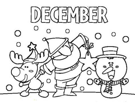 December Coloring Pages Printable Coloring Pages Winter Coloring
