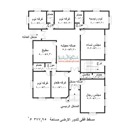 كان للسور بابان واحدٌ من. مخطط بيت صغير دور واحد - Bertul