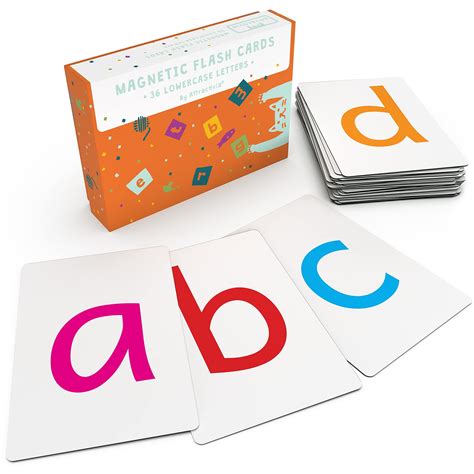 Buy Attractivia Magnetic Big Alphabet Abc Flash Cards 36 Sturdy Lowercase Large Letters3 Sets