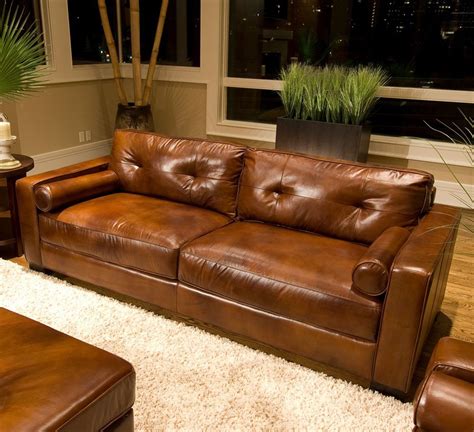 Rustic Dark Brown Leather Sofas Great Investment For Warm And
