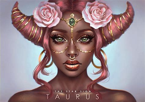 Hd Wallpaper Zodiac ~ Taurus Pink Horns Art Frumusete Brown