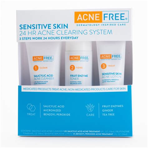 Acnefree Sensitive Skin 24 Hr Clearing System Acnefree Dermatology