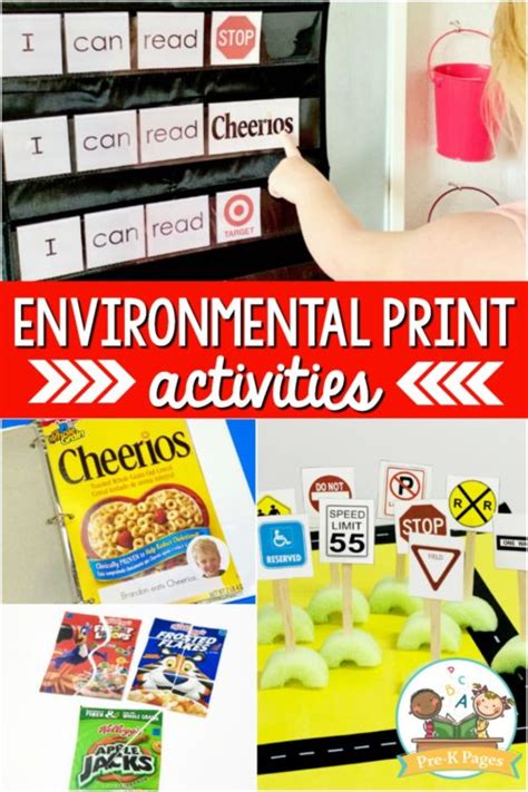 Environmental Print Ideas Activities Games And More