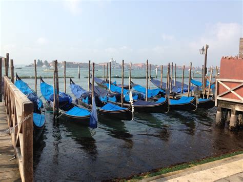 Gondola Boats In Venice Donna Long