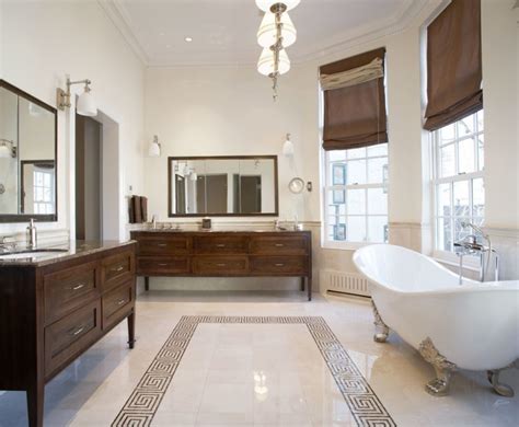 Faux wood bathroom floor tiles. 20+ Bathroom Tile Floor Designs, Plans, Flooring Ideas ...