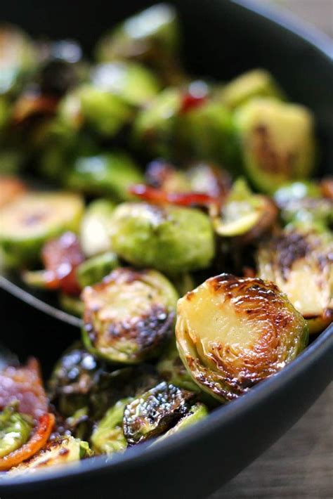 And my husband can hardly resist ordering fried rice whenever we're out so i will be trying this. Maple Bacon Brussels Sprouts recipe ~ A Gouda Life