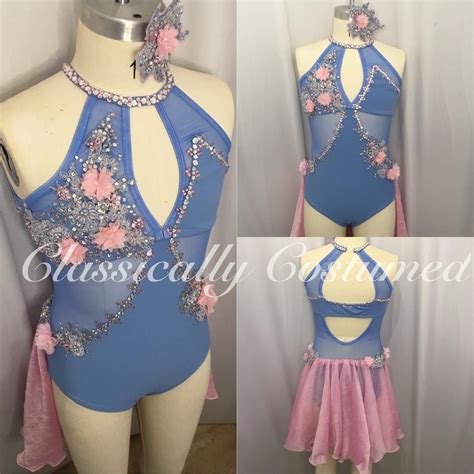 Blue And Pink Lyrical Dance Costume Classically Costumed Dance