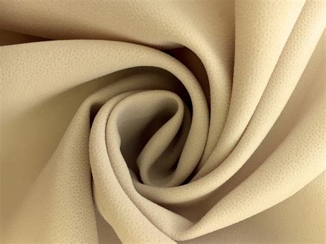 Polyester Stretch Crepe In Beige Bandj Fabrics