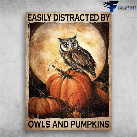 Owl Halloween Halloween Moon Night Easily Distracted By Owls And