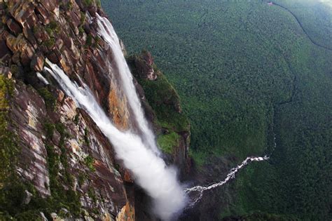 Angel Falls Venezuela With A Height Of Almost 3200 Feet