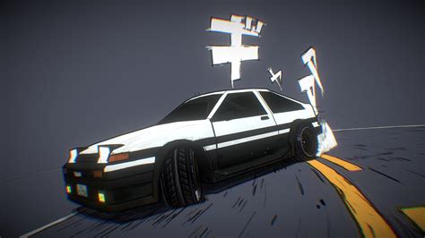 Drifting Ae Slow Motion Animated Version D Model By Fog Ry