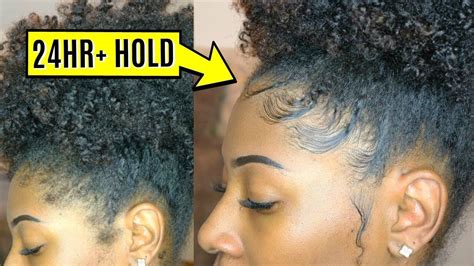 How To Safely Lay Your Edges Baby Hair Tutorial For Type 4 Hair